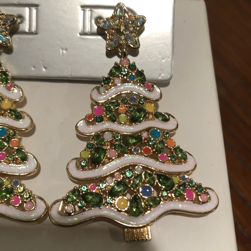 🎄 NWT - Sugarfix by Baublebar Christmas Tree Statement Earrings. Drop earrings - Picture 4 of 5